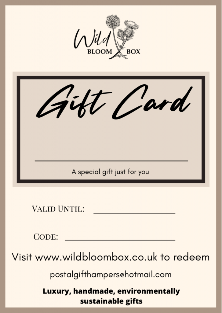 Wild Bloom Box Gift Card Wild Bloom Box Handcrafted, VeganFriendly