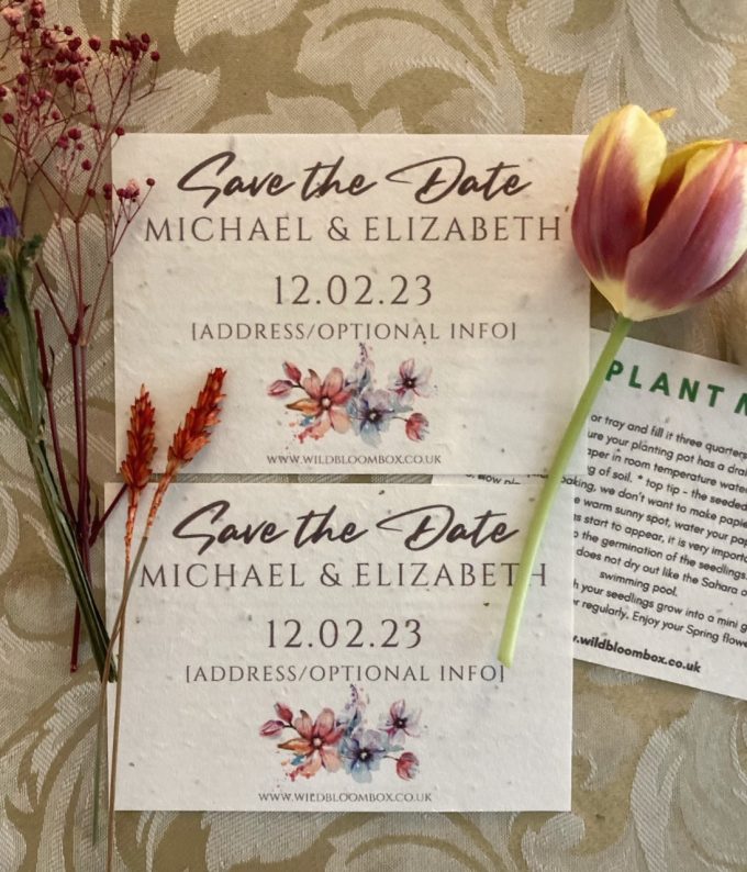 Plantable Save the Date Seed Cards / Invitations