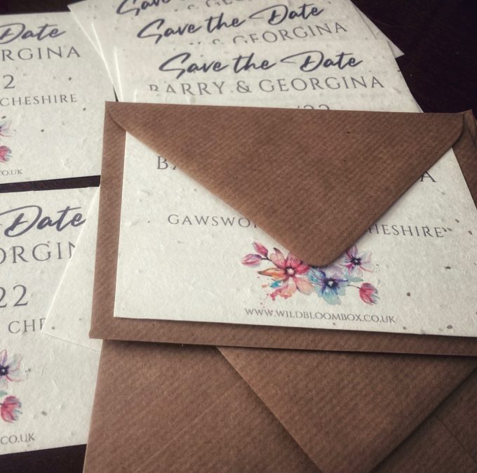 Plantable Save the Date Seed Cards / Invitations