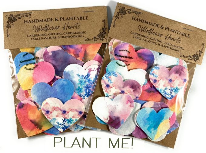 Wildflower Seed Hearts - Floral Rainbow