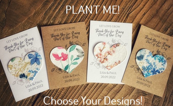 Eco Plantable Wedding Favours (Pack of 5)