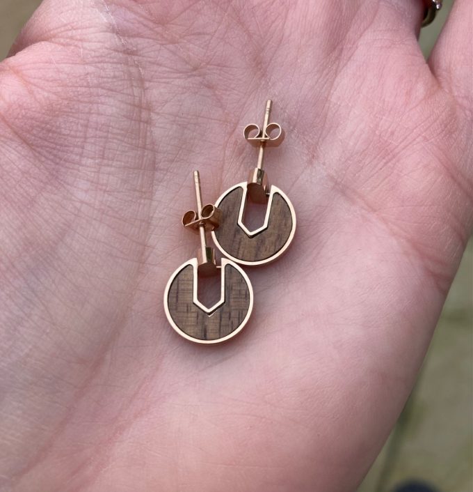 Walnut Wood Earrings - Wilderness Range