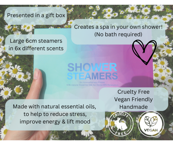 Rainbow Shower Steamers (x6)