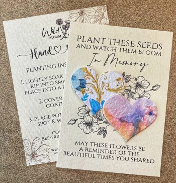 A6 Memorial Card (Plantable)