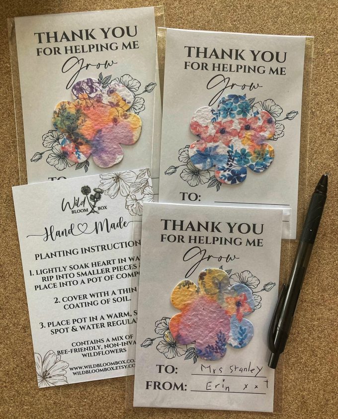 3-Pack Plantable Teacher Thank You's